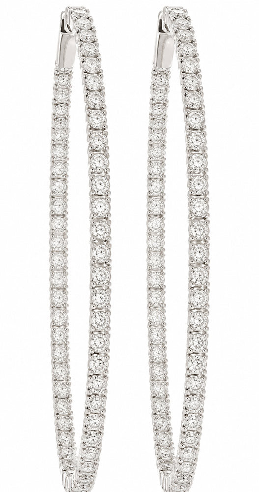 L'ORO Diamond Hoop Earring AJ-E5075