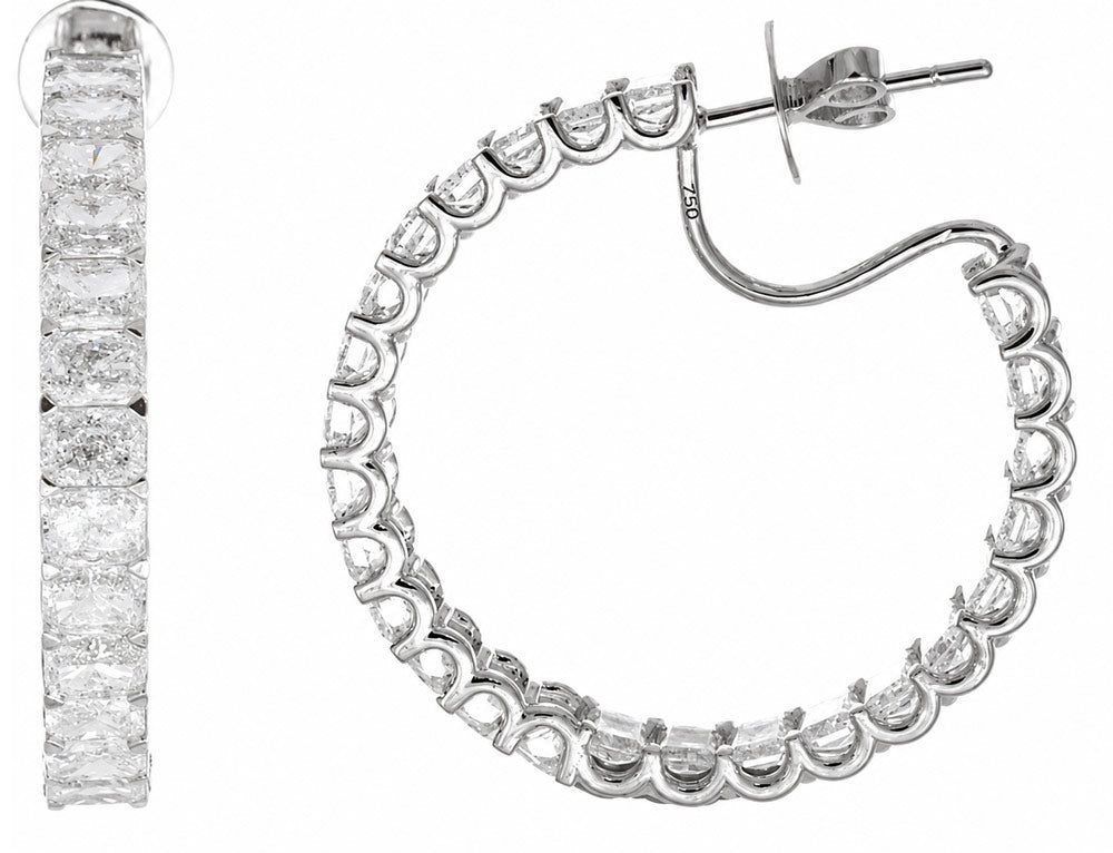 L'ORO Diamond Hoop Earring AJE5893