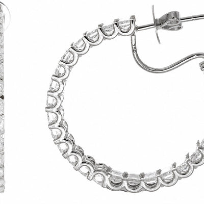 L'ORO Diamond Hoop Earring AJE5893