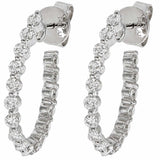 L'ORO Diamonds Hoop Earring AJ-E6076-1