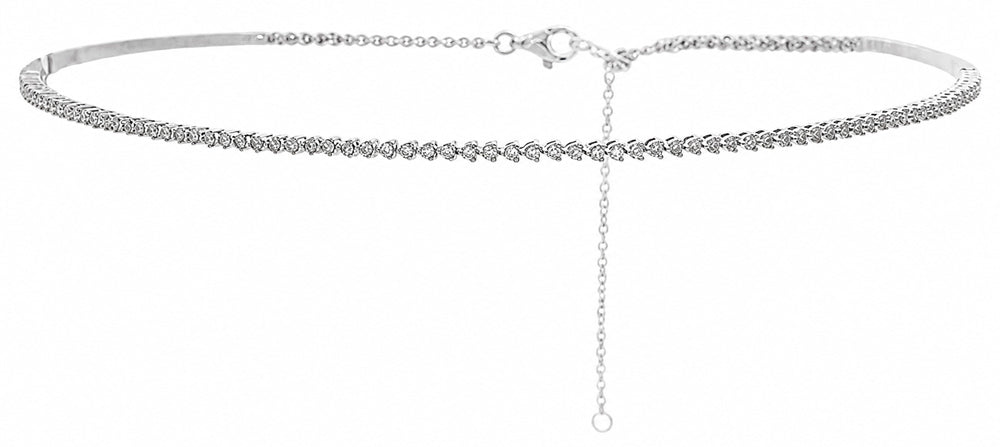 L'ORO Diamond Choker Tennis Necklace AJ-N8681-1