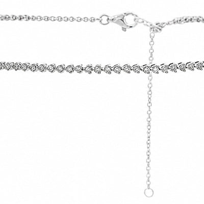 L'ORO Diamond Choker Tennis Necklace AJ-N8681-1
