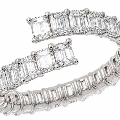 L'ORO Diamond Emerald Cut Ring AJ-R20435-1