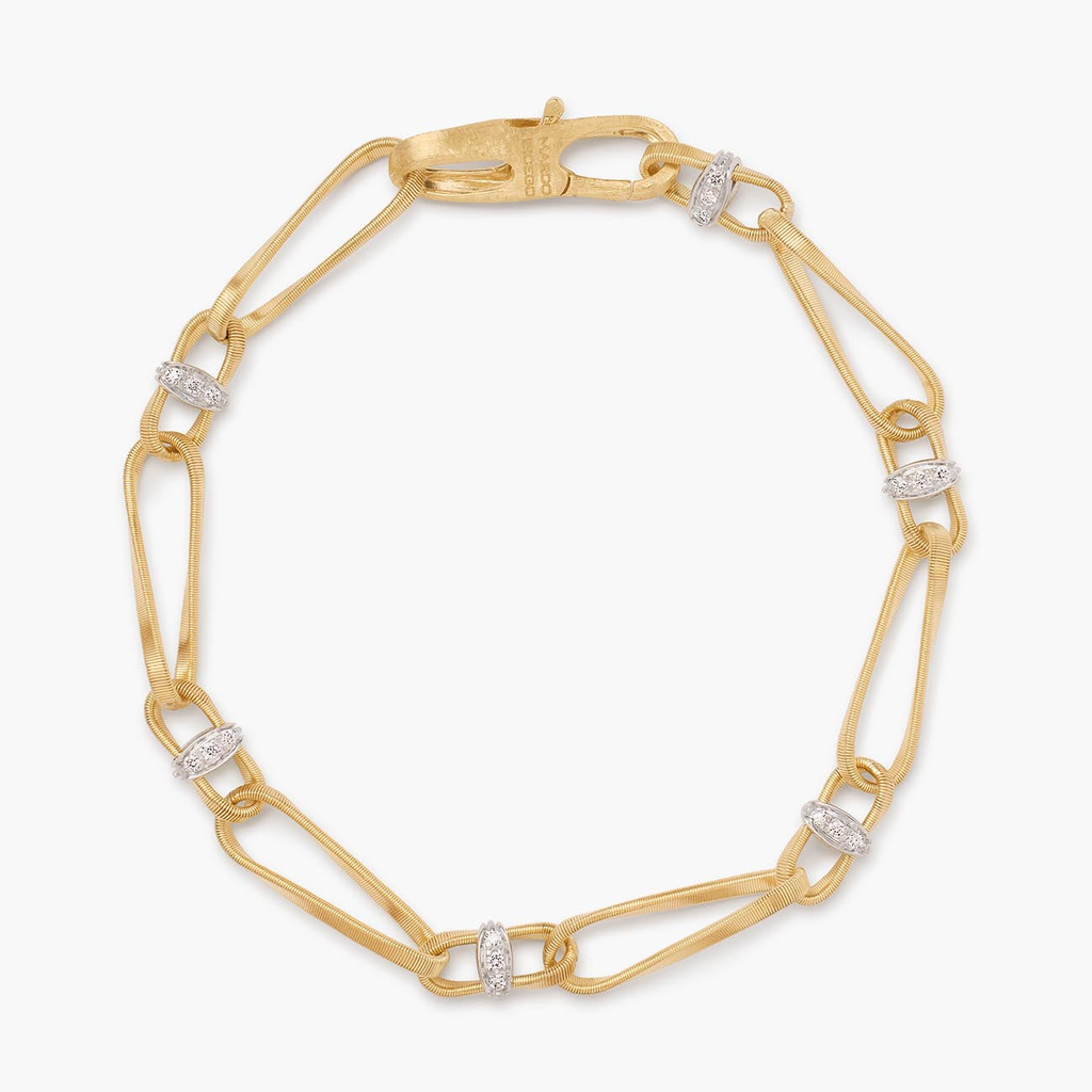 Marco Bicego Marrakech Diamond Statement Bracelet BG844-B_YW_M5