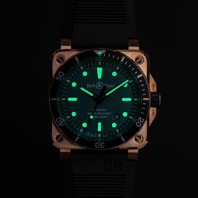 Bell & Ross BR-03 Diver 42mm Automatic BR0392-D-LT-BR/SRB