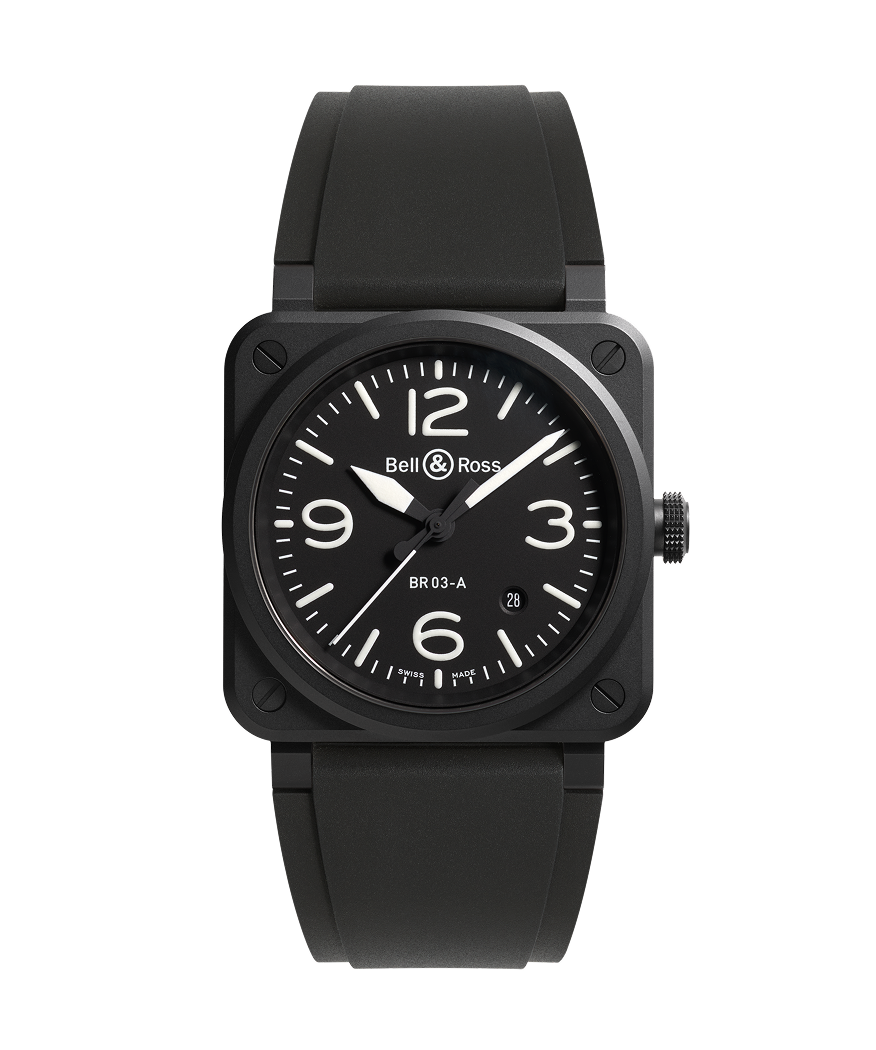 Bell & Ross BR-03 Black Matte 41mm Automatic BR03A-BL-CE/SRB