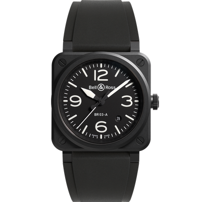 Bell & Ross BR-03 Black Matte 41mm Automatic BR03A-BL-CE/SRB