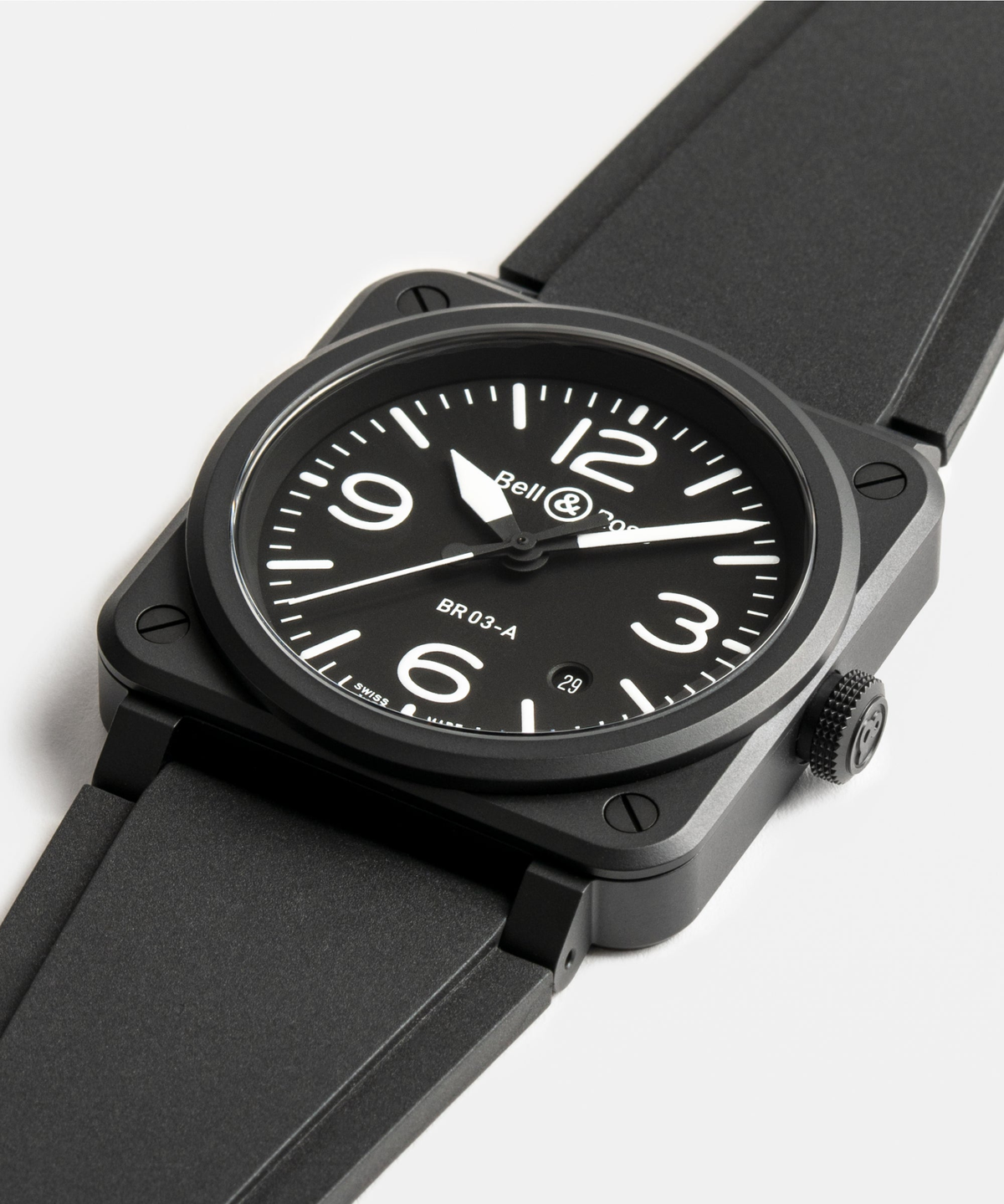 Bell & Ross BR-03 Black Matte 41mm Automatic BR03A-BL-CE/SRB