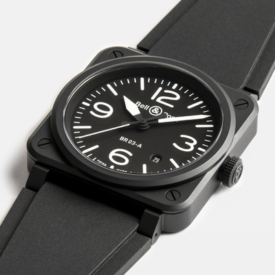 Bell & Ross BR-03 Black Matte 41mm Automatic BR03A-BL-CE/SRB