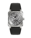 Bell & Ross BR-03 Skeleton 41mm Automatic BR03A-BL-SKST/SRB