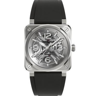 Bell & Ross BR-03 Skeleton 41mm Automatic BR03A-BL-SKST/SRB