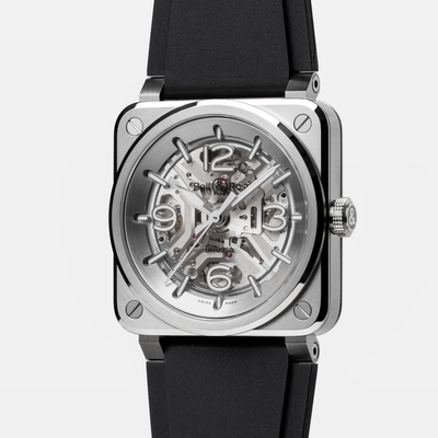 Bell & Ross BR-03 Skeleton 41mm Automatic BR03A-BL-SKST/SRB