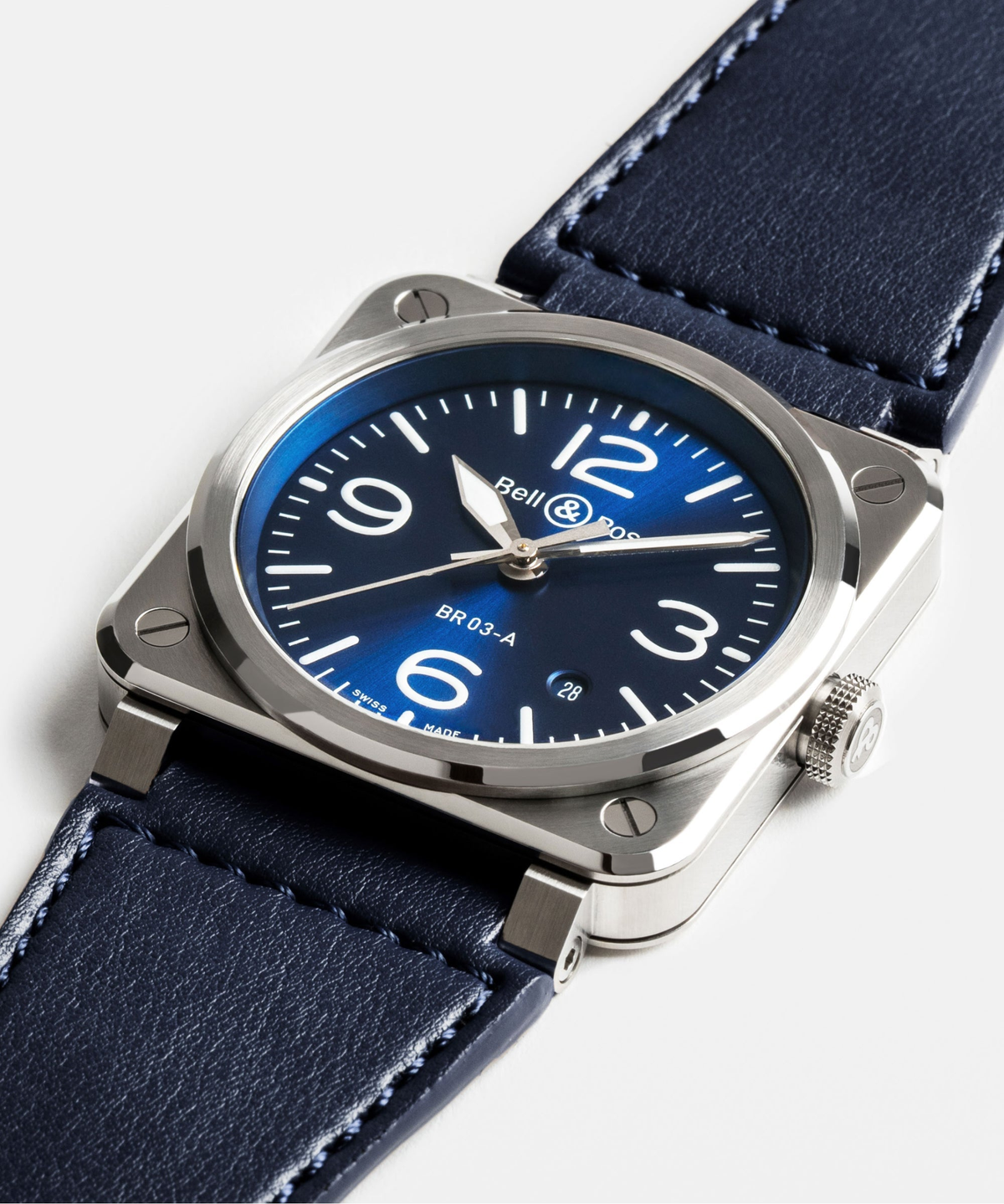 Bell & Ross BR-03 Blue Steel 41mm Automatic BR03A-BLU-ST/SCA