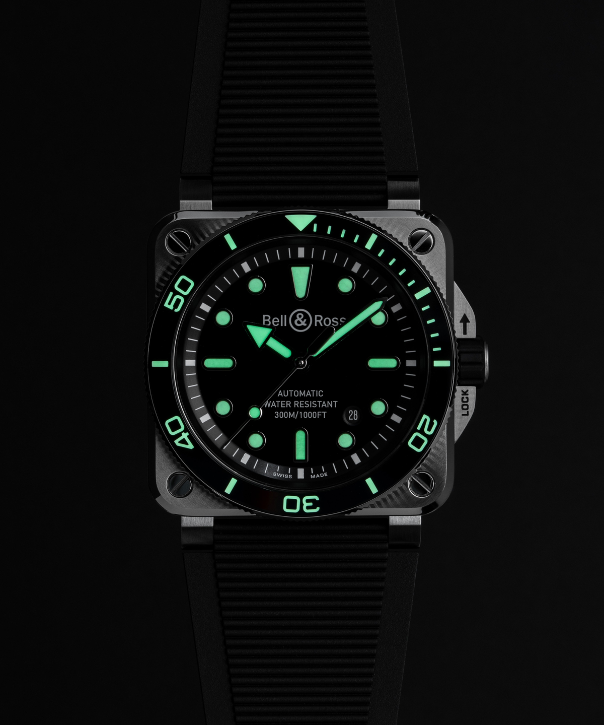 Bell & Ross BR-03 Diver 42mm Automatic BR03A-D-BL-ST/SRB