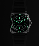 Bell & Ross BR-03 Diver 42mm Automatic BR03A-D-BL-ST/SRB