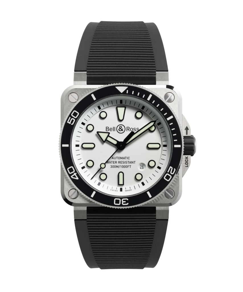 Bell & Ross BR-03 Diver 42mm Automatic BR03A-D-WH-ST/SRB