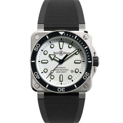 Bell & Ross BR-03 Diver 42mm Automatic BR03A-D-WH-ST/SRB