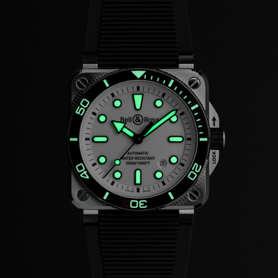 Bell & Ross BR-03 Diver 42mm Automatic BR03A-D-WH-ST/SRB