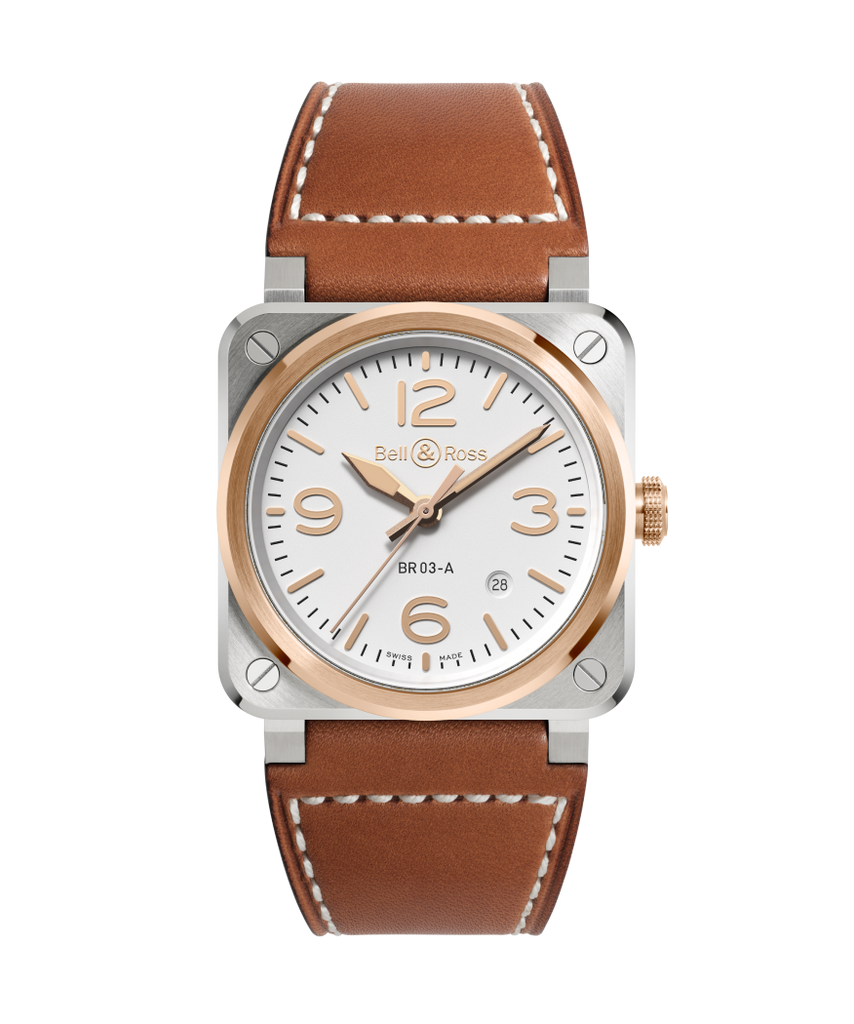 Bell & Ross BR-03 41mm Automatic BR03A-WH-ST-PG/SCA