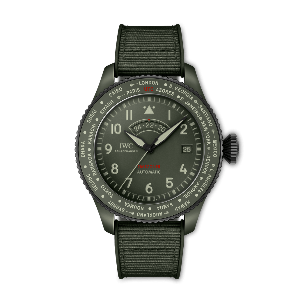 IWC Schaffhausen Pilot's Watch Timezoner Top Gun Woodland 46mm Automatic IW395601