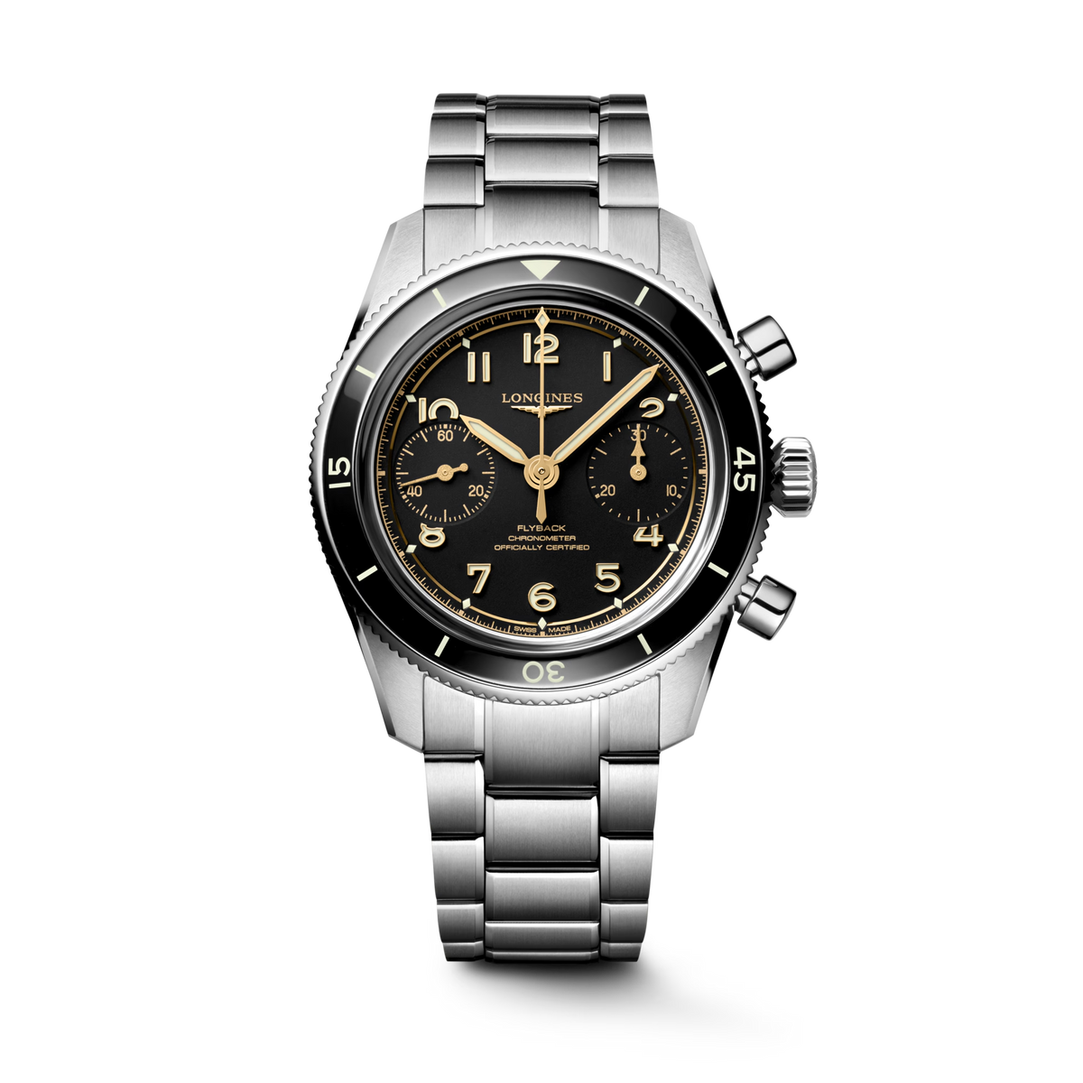 Longines Spirit Pilot Flyback Chronograph 39.5mm Manual L3.721.4.53.6