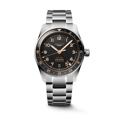 Longines Spirit Zulu Time GMT 39mm Automatic L3.802.4.50.6