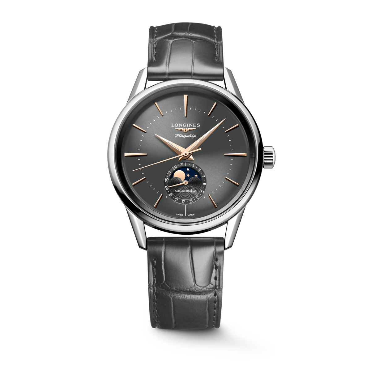 Longines Flagship Heritage Moon Phase 38.5mm Automatic L4.815.4.52.2