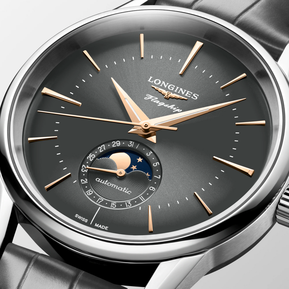 Longines Flagship Heritage Moon Phase 38.5mm Automatic L4.815.4.52.2