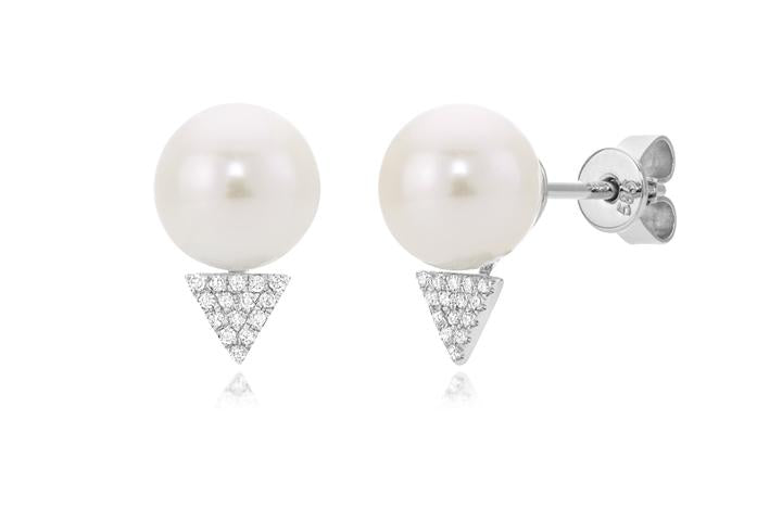 Miss Mimi Diamond Pearl Stud Earring 1301359501PL