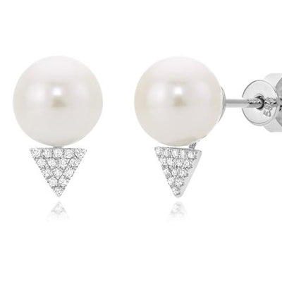 Miss Mimi Diamond Pearl Stud Earring 1301359501PL