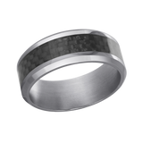 Malo Tantalum Band Carbon Fiber Centre 8mm TANT0138