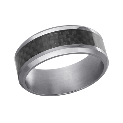 Malo Tantalum Band Carbon Fiber Centre 8mm TANT0138