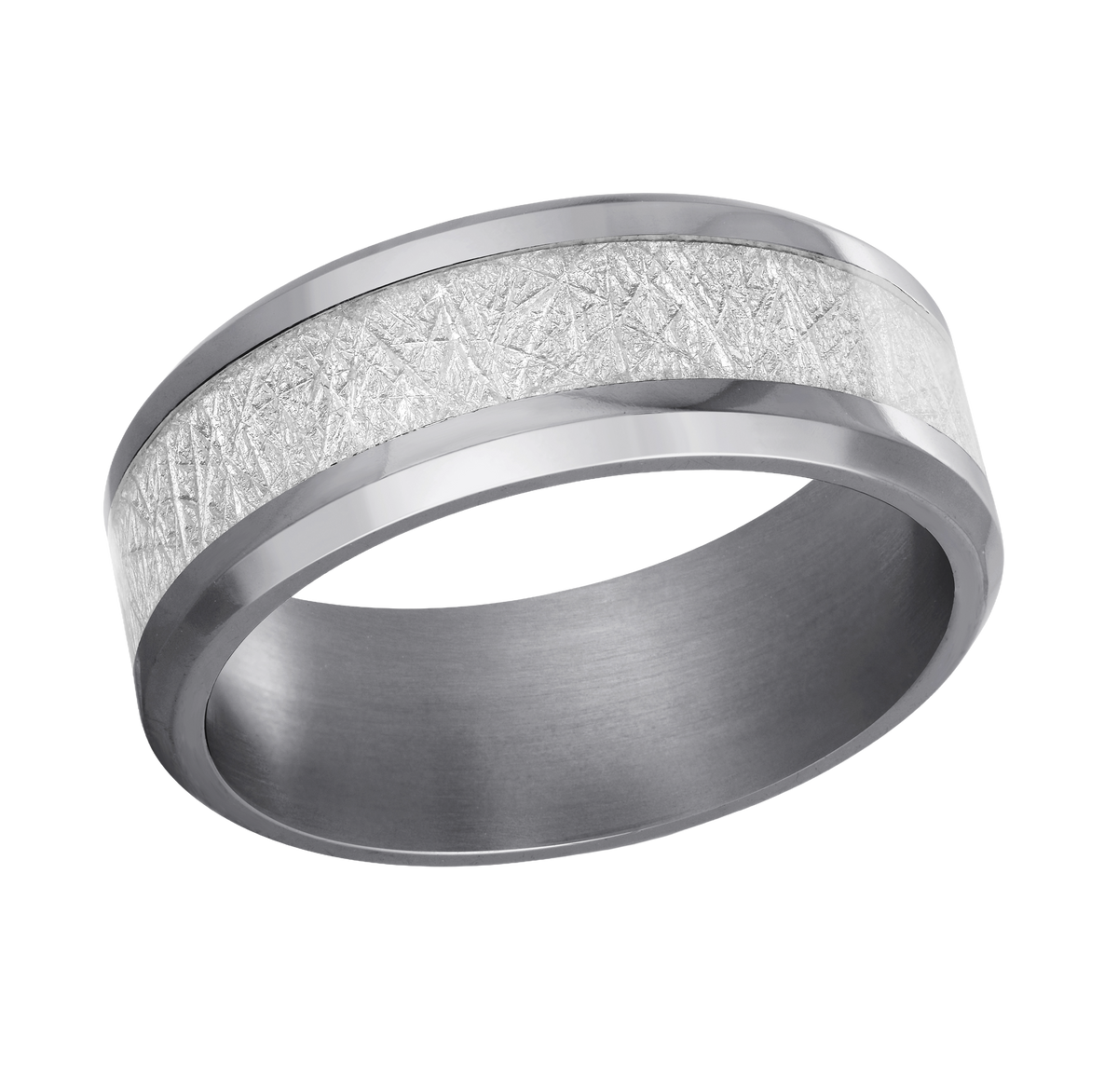 Malo Tantalum Band Meteorite Centre 8mm TANT0148