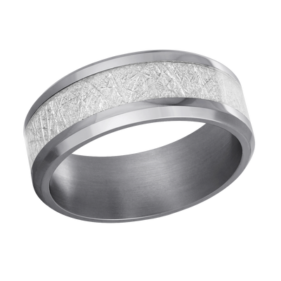 Malo Tantalum Band Meteorite Centre 8mm TANT0148
