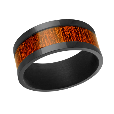 Malo Tantalum & Wood Band 9mm TANT0279