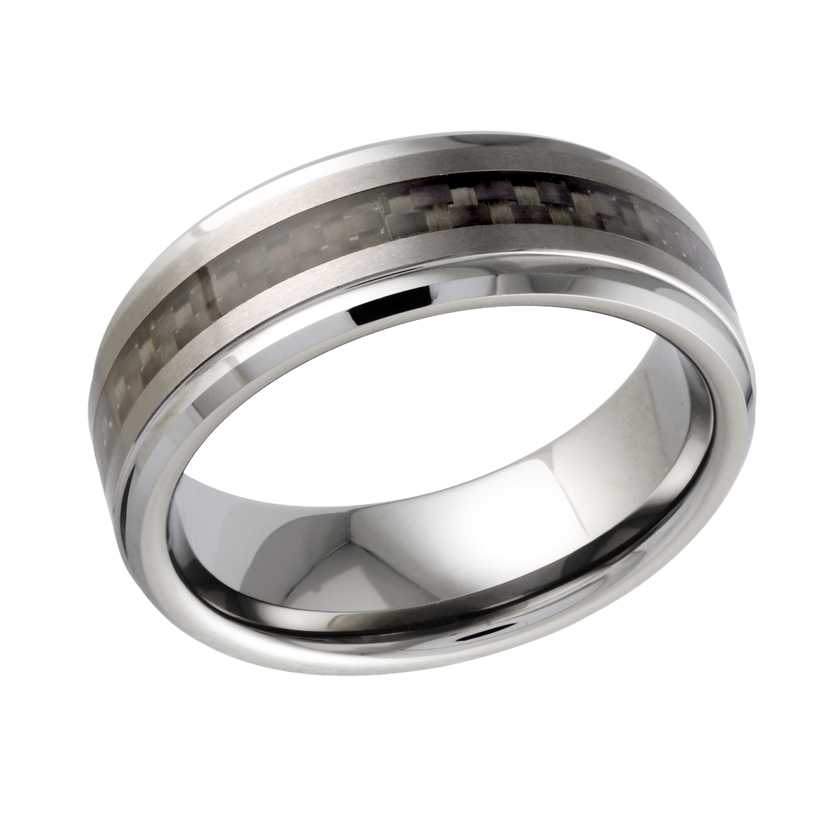 Malo Tungsten Band Carbon Fiber Inlay 8mm TG016