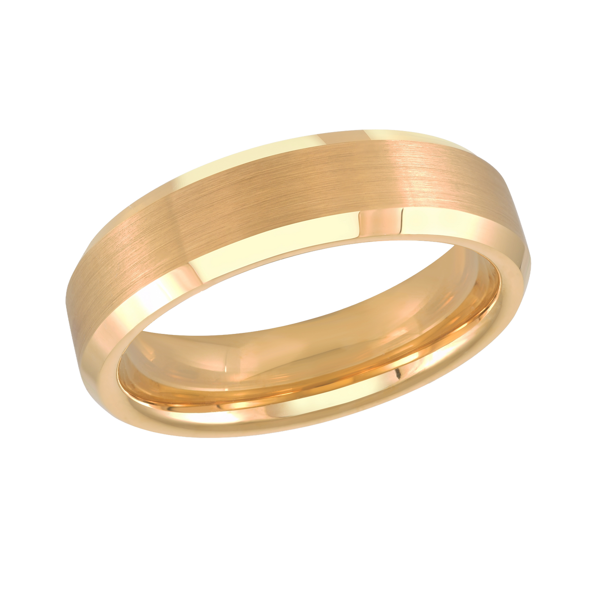 Malo Tungsten Band 6mm Yellow Gold Plated TG034