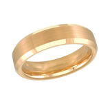 Malo Tungsten Band 6mm Yellow Gold Plated TG034