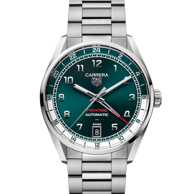 Tag Heuer Carrera Date Twin-Time 41mm Automatic WDA2114.BA0043