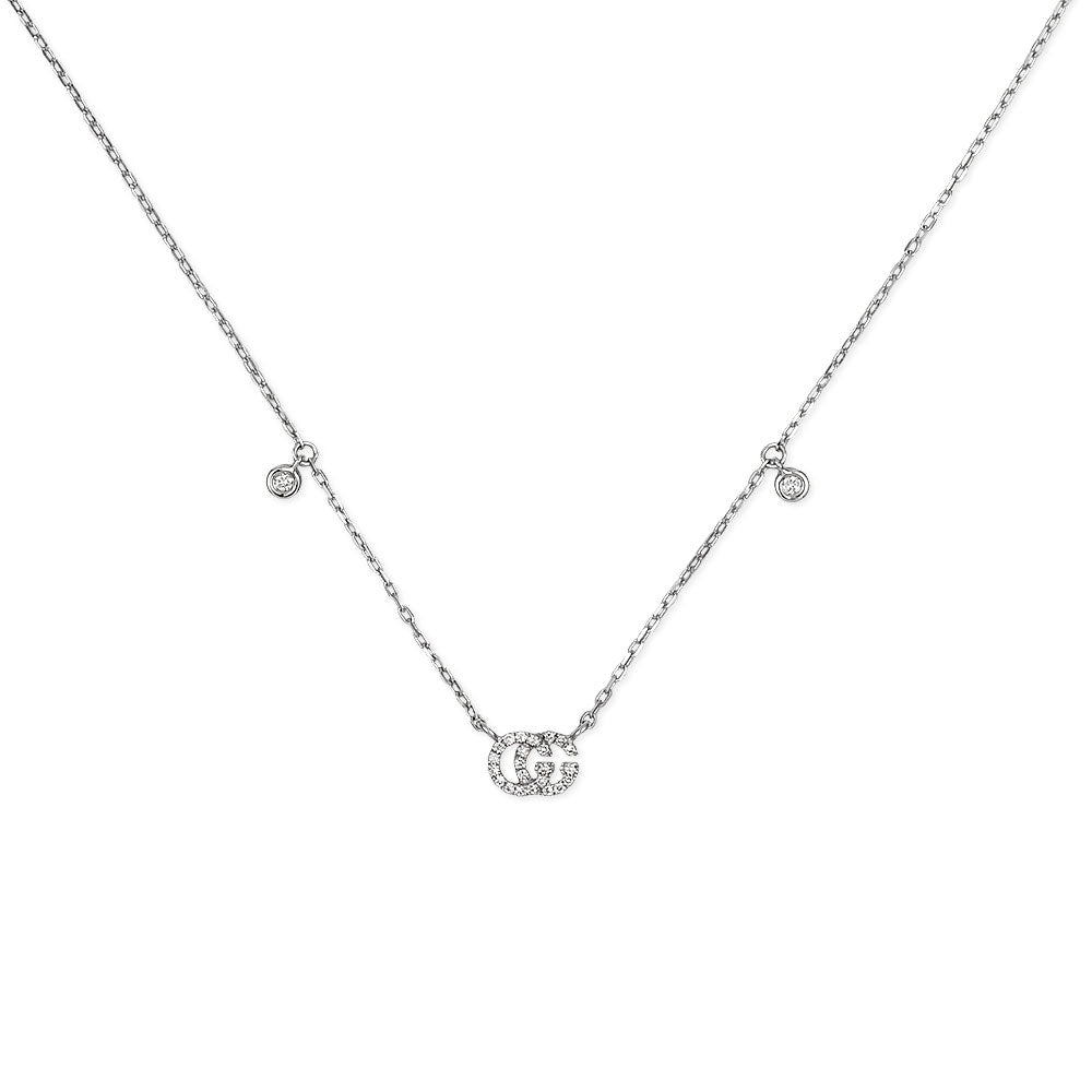 Gucci GG Running Diamonds Necklace YBB47923100100U