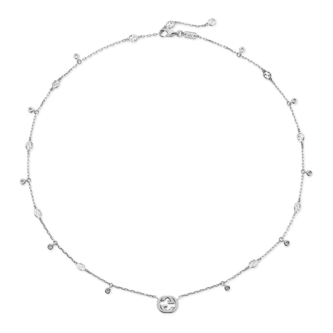 Gucci Interlocking G Diamonds Necklace YBB72940200300U