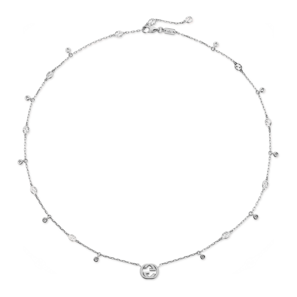 Gucci Interlocking G Diamonds Necklace YBB72940200300U