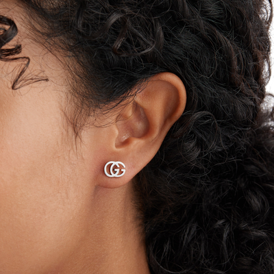 Gucci Interlocking GG Running Stud Earring YBD09407400100U