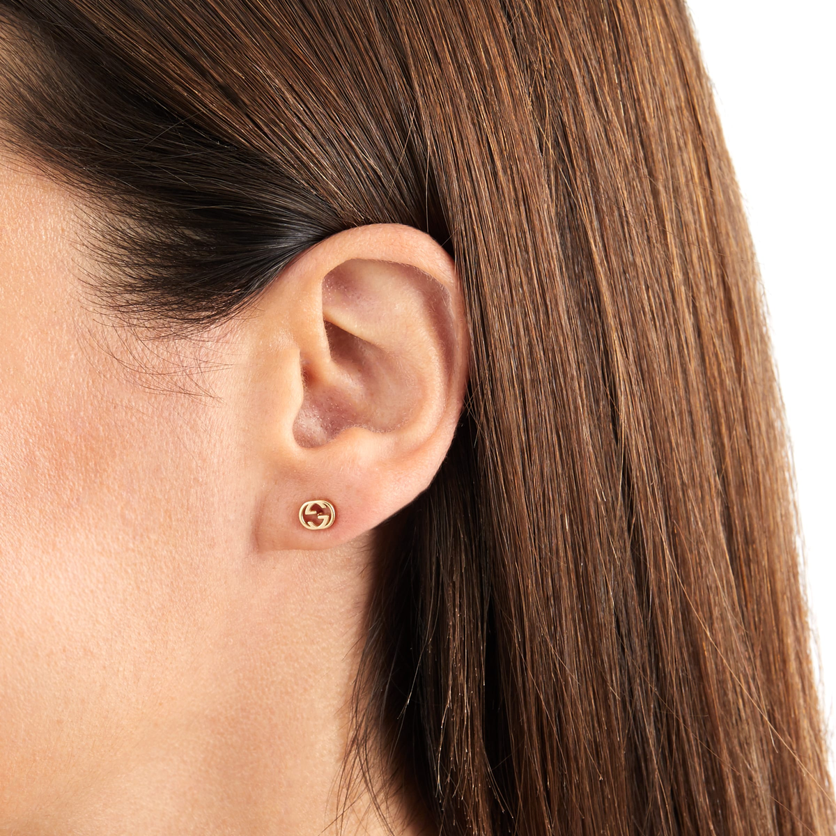 Gucci Interlocking G Stud Earring YBD66211100100U