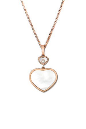 Chopard Happy Hearts Pendant & Chain 18Kt Rose Gold