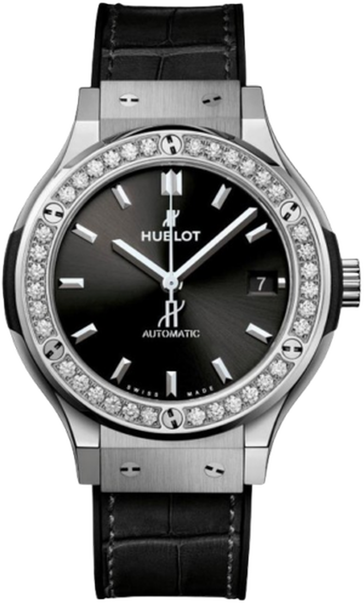 Hublot Classic Fusion Titanium Diamonds 38mm Black