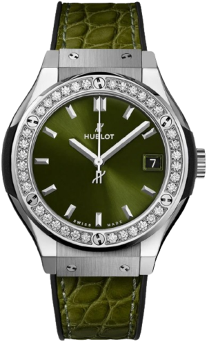 Hublot Classic Fusion Titanium Quartz 33mm Green