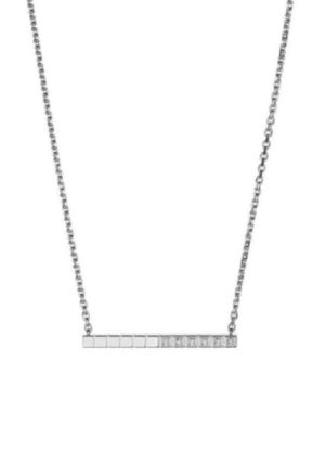 Chopard Ice Cube Pure Pendant & Chain 18Kt White Gold