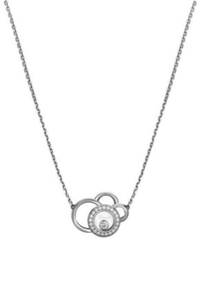 Chopard Happy Diamonds Necklace 18Kt White Gold