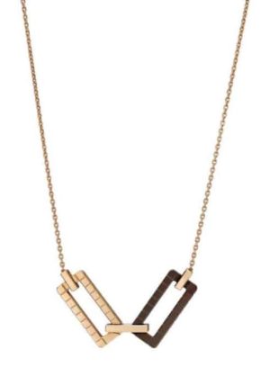 Chopard Ice Cube Rock Necklace 18Kt Rose & White Gold